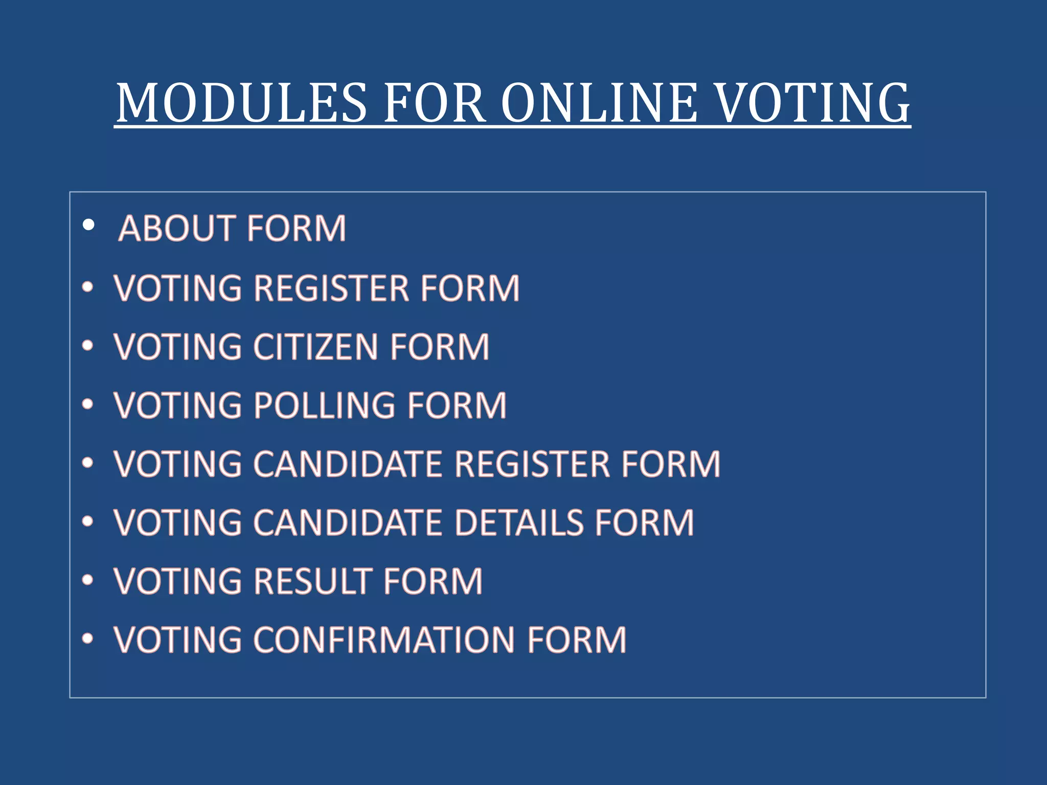 Online Voting System ppt | PPTX