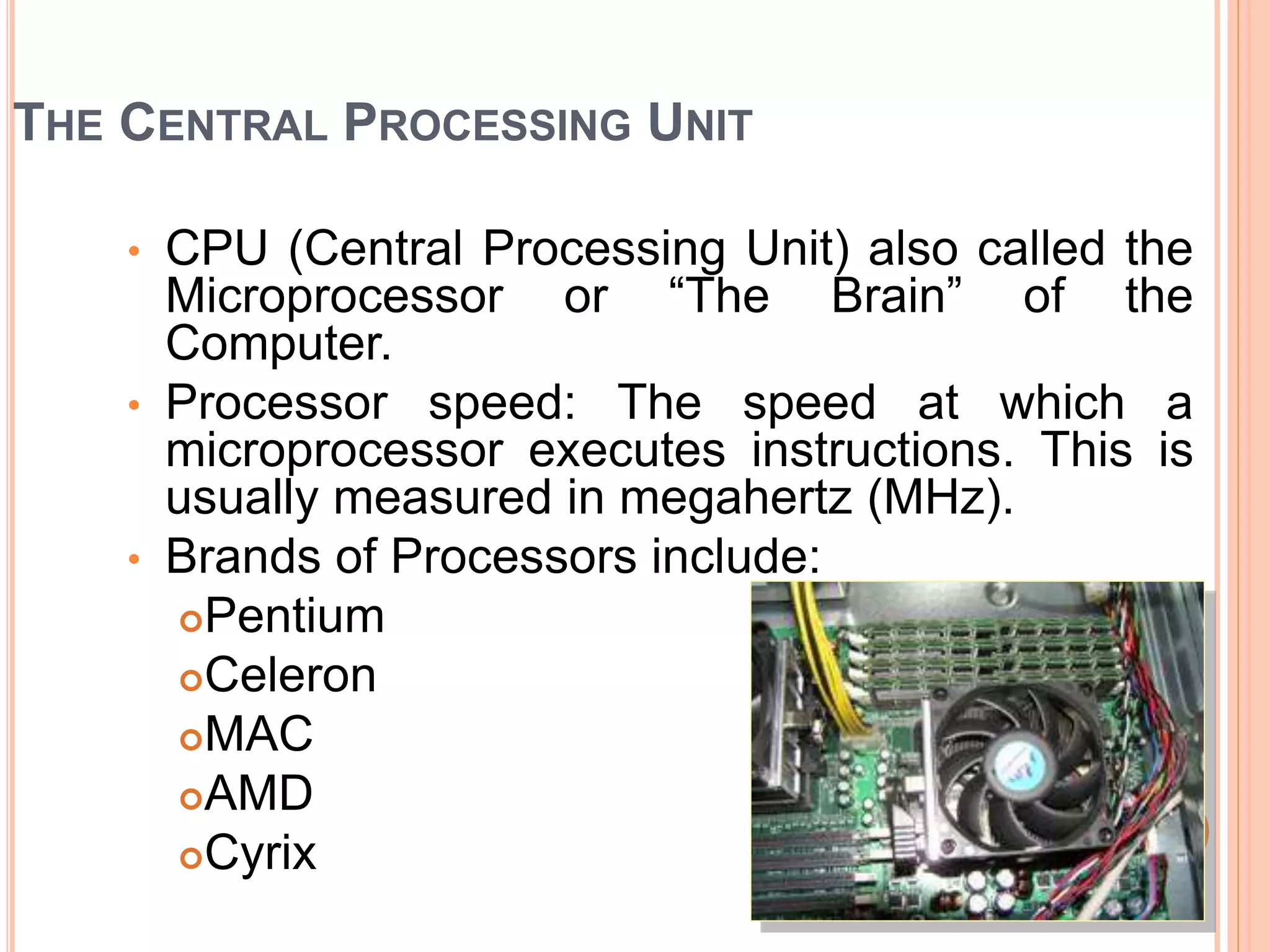 Parts of a Computer ppt | PPTX