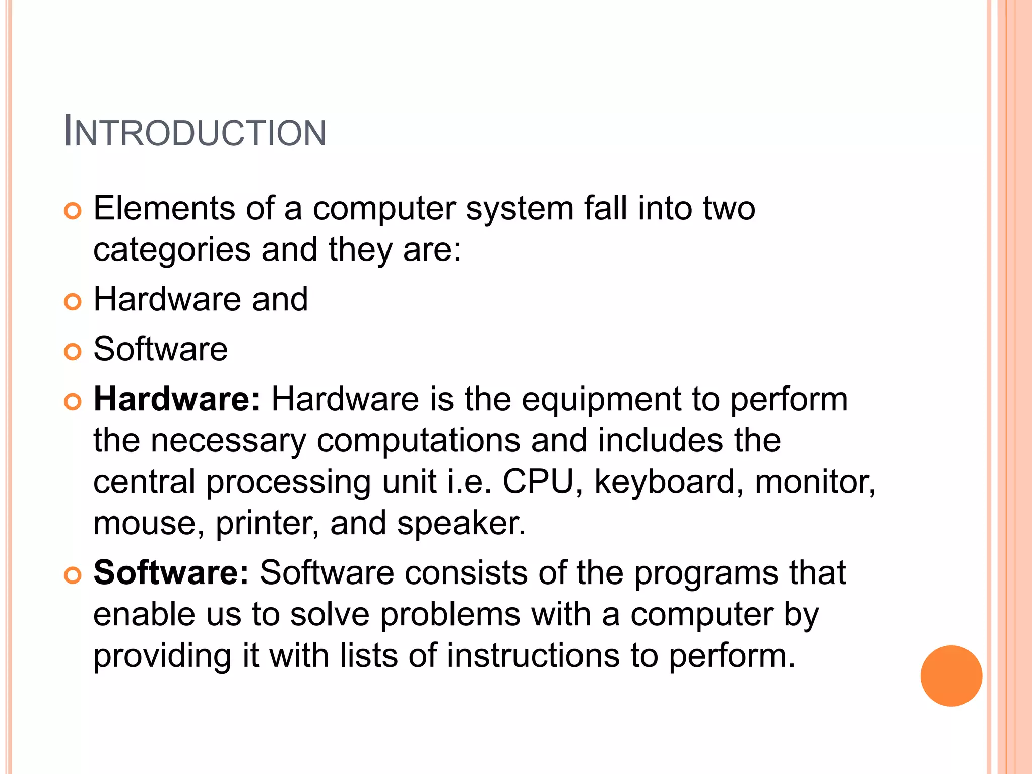 Parts of a Computer ppt | PPTX
