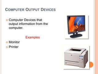 Parts of a Computer ppt | PPTX