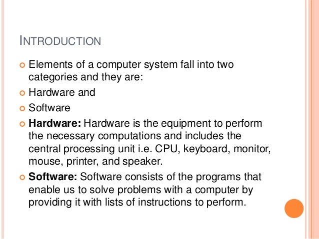 Parts of a Computer ppt