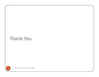 Thank YouThank You
Root Locus StepsAnd Procedure18
 