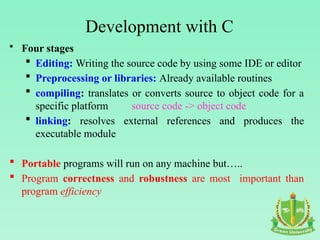 Comprehensive Introduction to C Programming Language Basics and ...
