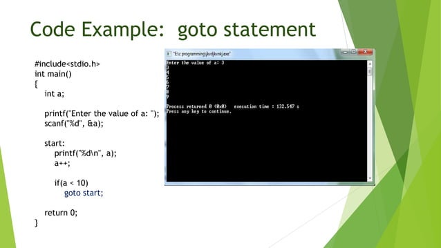 Control Statement programming | PPT