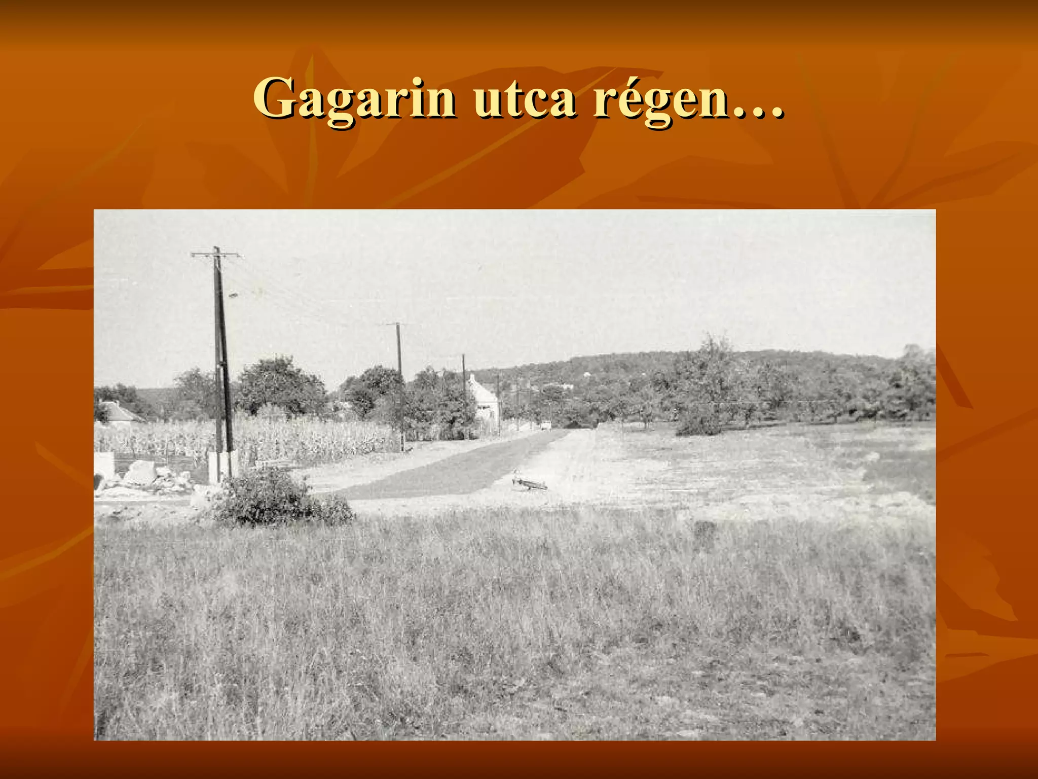 Gagarin utca régen… 
