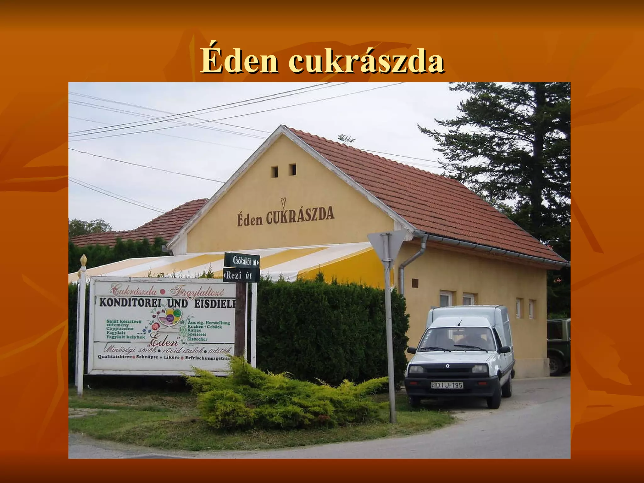 Éden cukrászda 