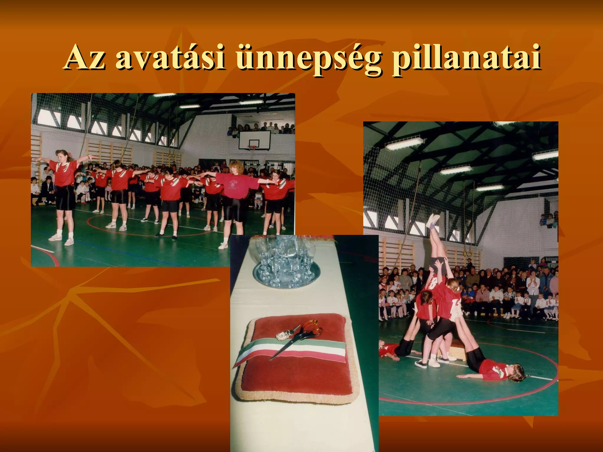 Az avatási ünnepség pillanatai 