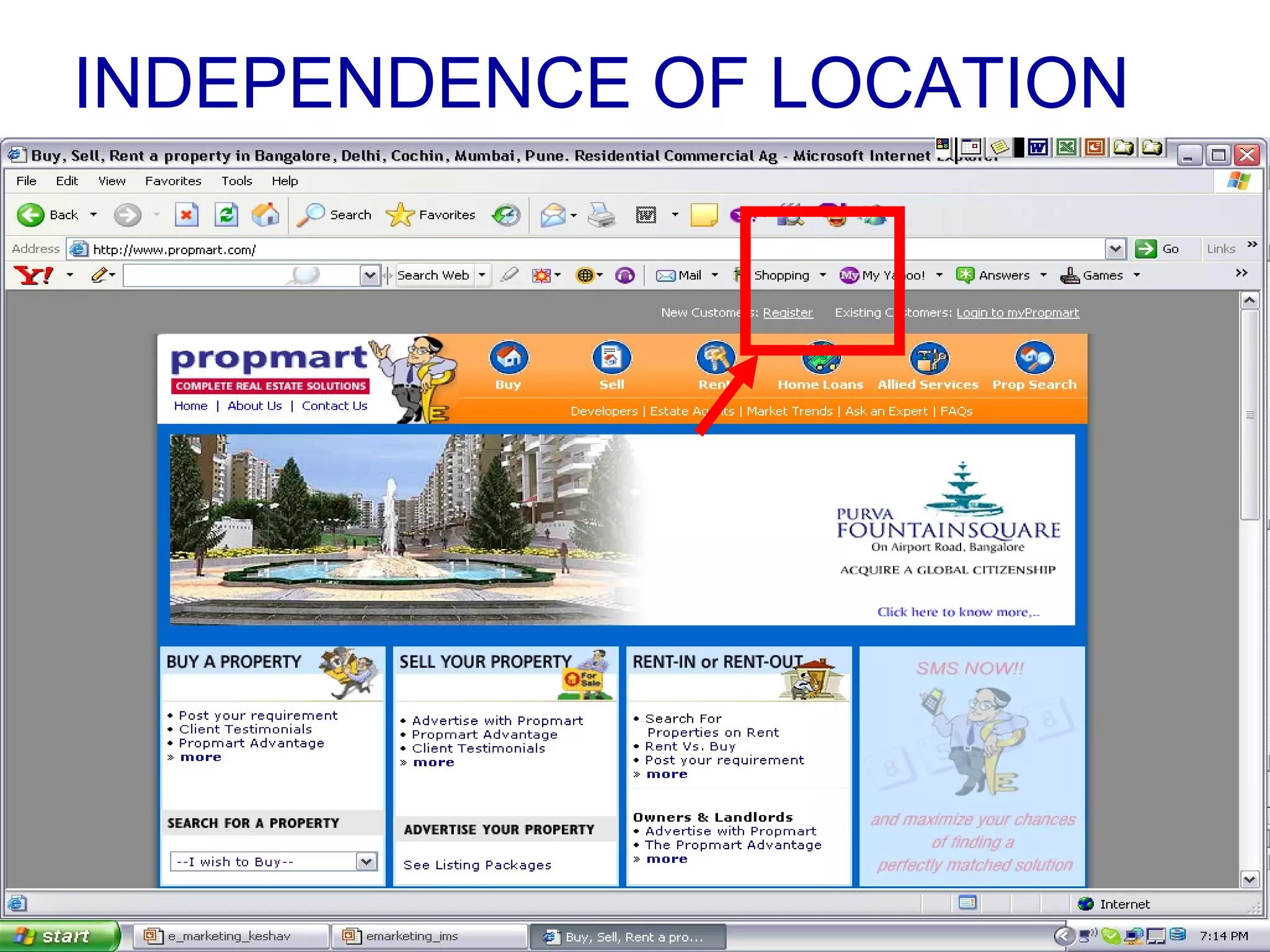 INDEPENDENCE OF LOCATION 