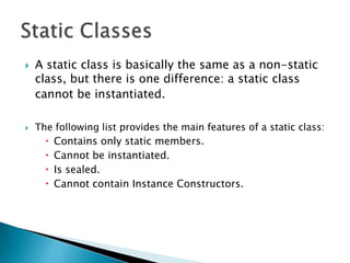 Objects and Types C# | PPT
