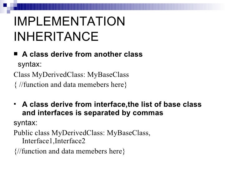 Inheritance C#