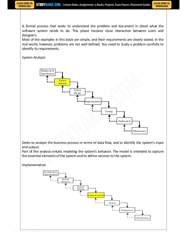 system analysis and design notes system analysis and design notes