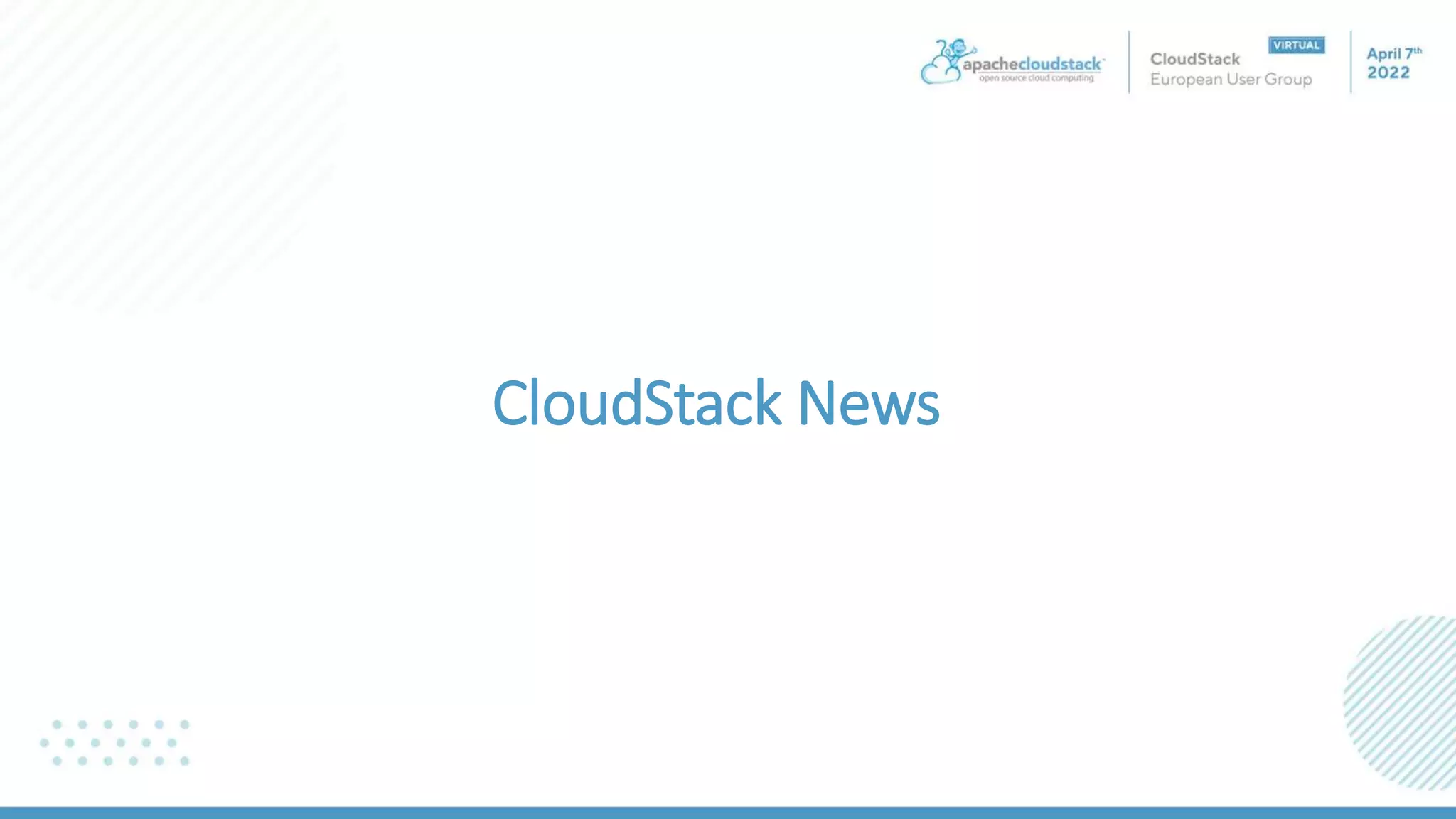 CloudStack News
 