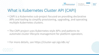 A Kubernetes CAPI Provider for Apache CloudStack | PDF