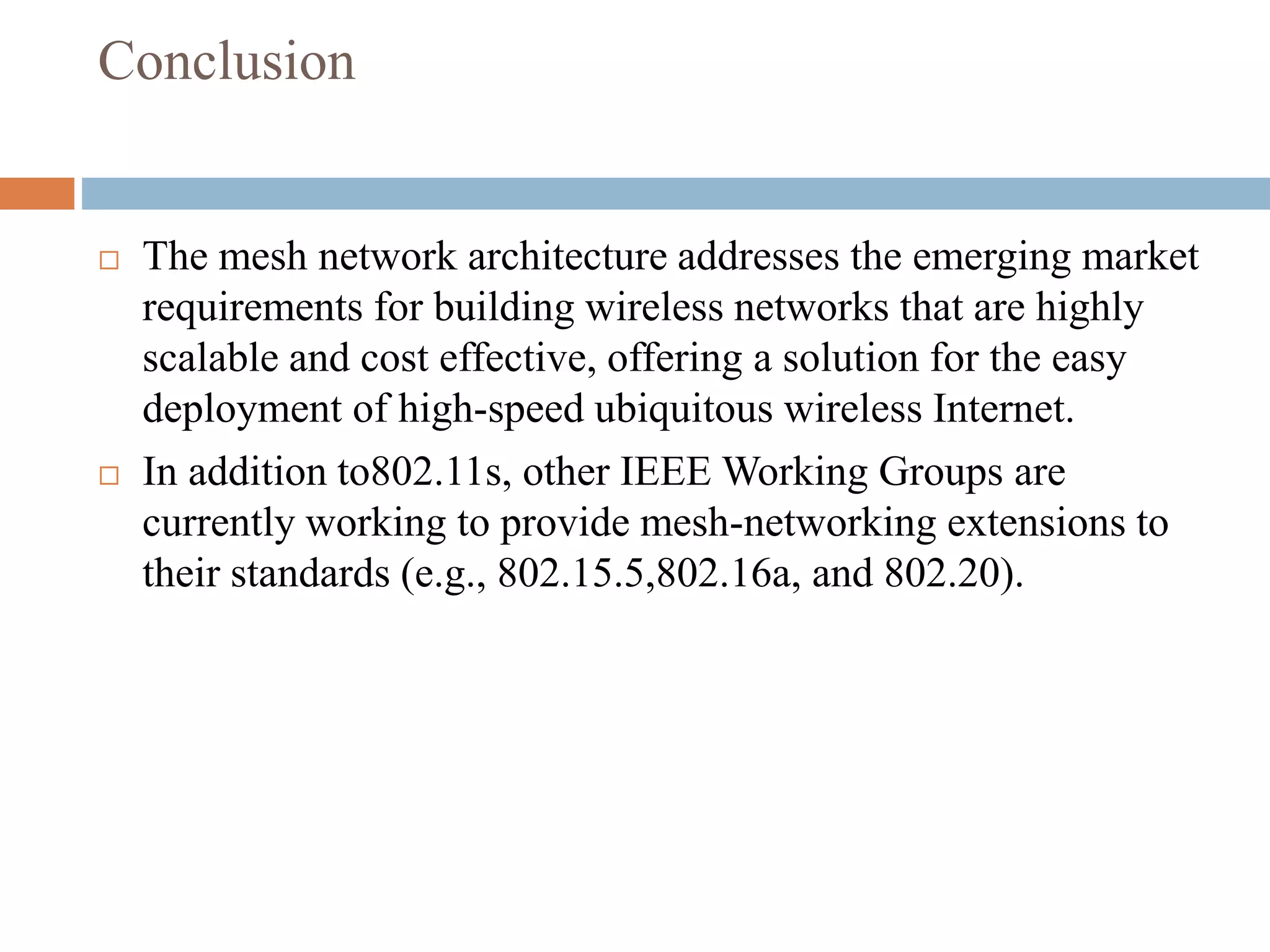 Fresh Look at Cse Wireless Mesh Networks Ppt Pptx