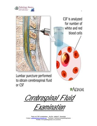 PREVIEW ONLY 1
DOWNLOAD ENTIRE DOCUMENT FROM
http://www.scribd.com/doc/231931268/Cerebrospinal-fluid-pathologic-examination
Cerebrospinal Fluid
Examination
 