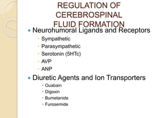 CSF physiology and Mechanics of Hydrocephalus | PPTX