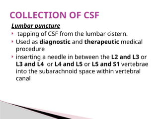 Comprehensive Overview of Cerebrospinal Fluid: Formation, Function, and ...