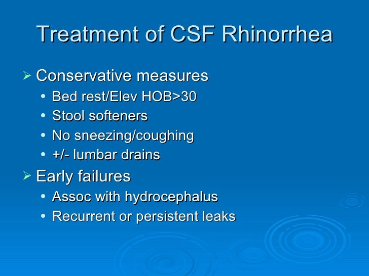 Csf Leaks