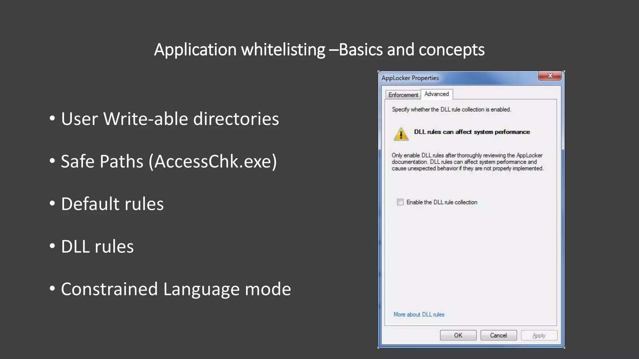 CSF18 Implementing Gartners 1 Whitelisting Karim ElMelhaoui PPT