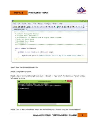 Csf3108 lab module 1 (1) | PDF