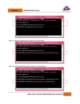 Csf3108 lab module 1 (1) | PDF