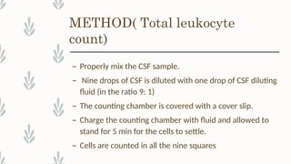 Comprehensive Overview of Cerebrospinal Fluid (CSF) Analysis and ...