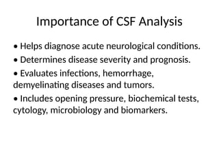 Comprehensive Guide to Cerebrospinal Fluid (CSF) Analysis and ...