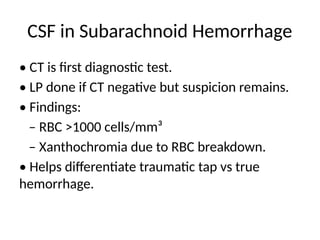 Comprehensive Guide to Cerebrospinal Fluid (CSF) Analysis and ...