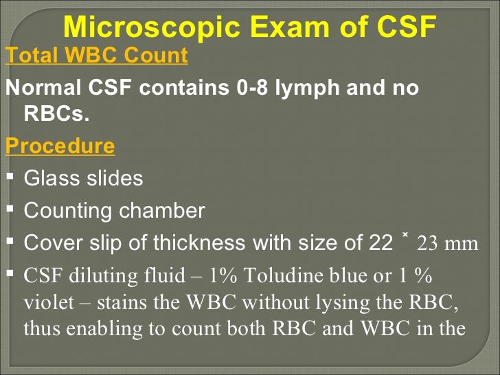Csf analysis presentation