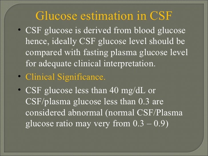 Csf analysis presentation Csf analysis presentation