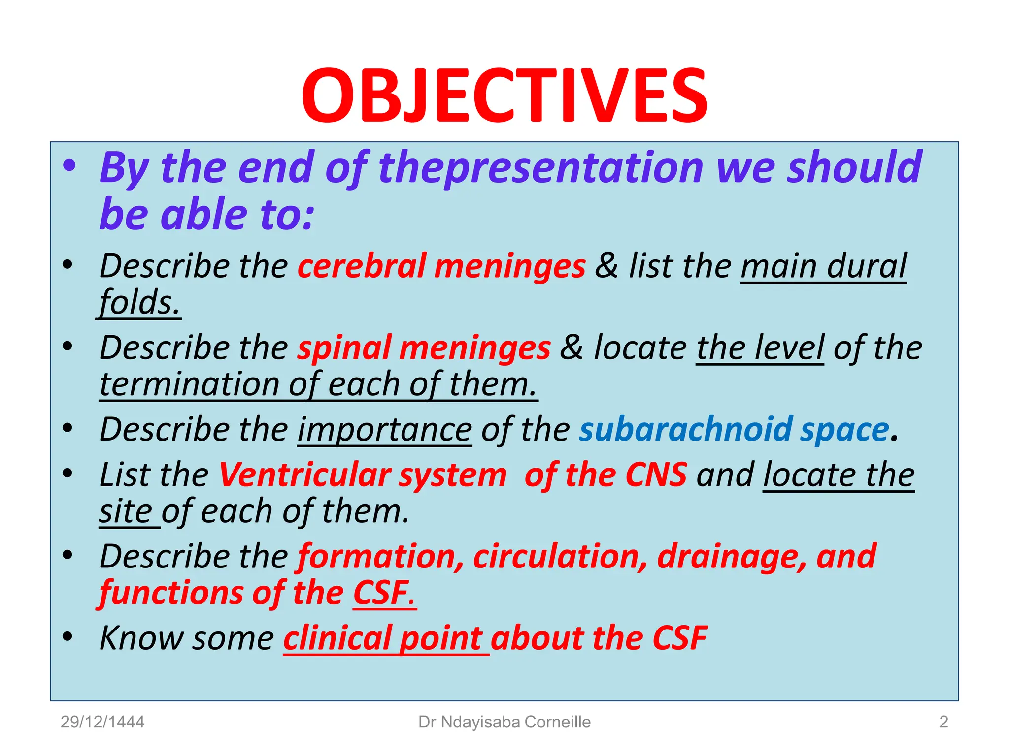 Cerebral Spinal Fluid (csf) AND VENTRICLES | PDF