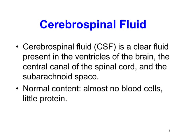 Cerebrospinal Fluid Blood Brain Barrier.ppt | Brain and Nervous System ...