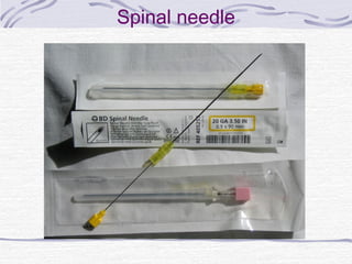 Spinal needle
 