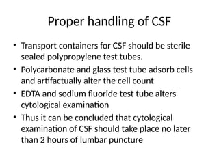 CSF CYTOLOGY.pptx importantfor MD resident | PPTX