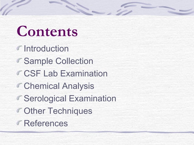Csf examination | PPT