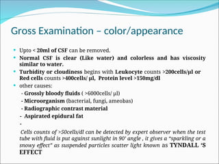 Cerebrospinal fluid biology and physiology examination.ppt