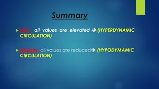 Summary
 NPH all values are elevated  (HYPERDYNAMIC
CIRCULATION)
 Atrophy: all values are reduced (HYPODYMAMIC
CIRCULATION)
 