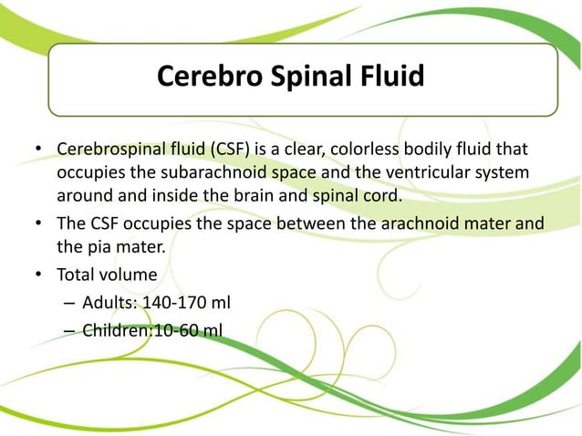 Csf flow study | PPTX