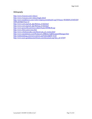 Worm Propagation Simulation Analysis