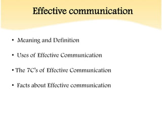 Effective Communication Skills Ppt