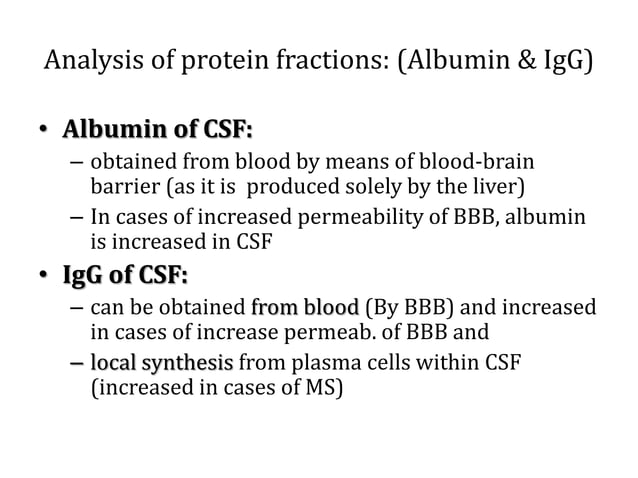 Csf in clinico laboratory diagnoses | PPTX