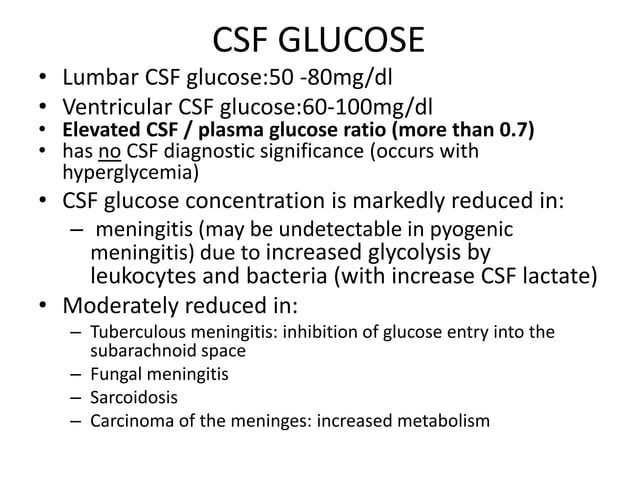 Csf in clinico laboratory diagnoses | PPTX