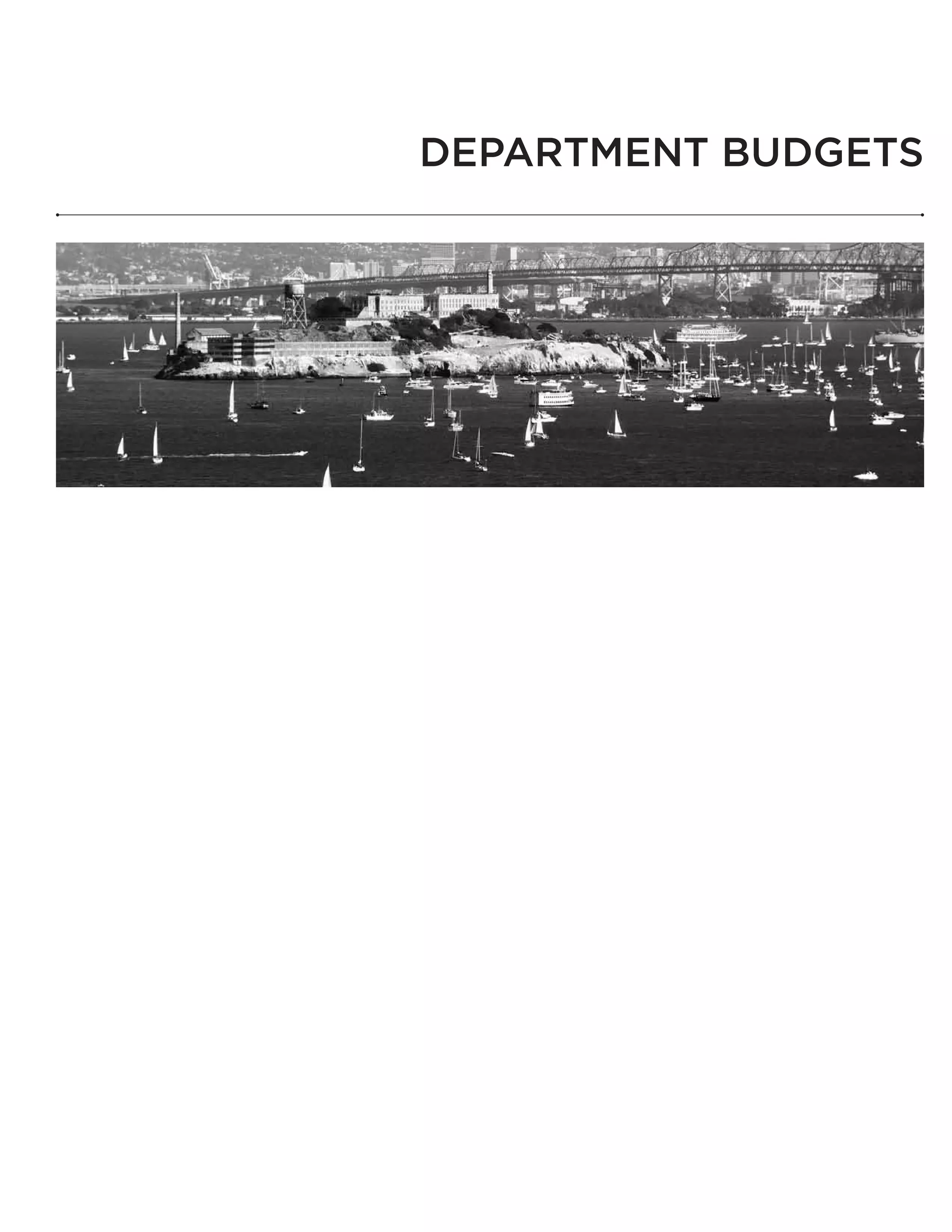 Department Budgets
 