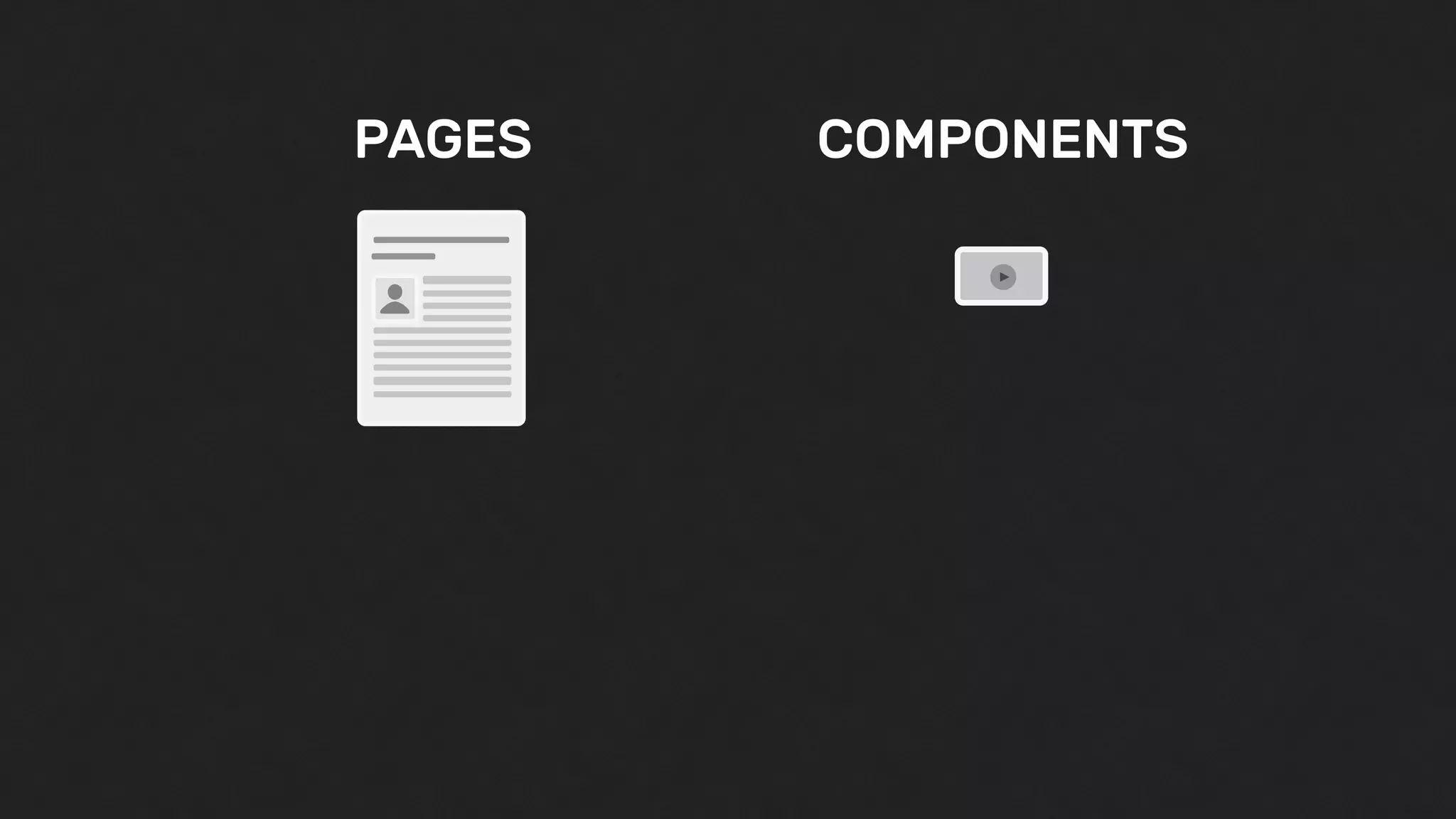 PAGES COMPONENTS
 
