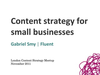 Content Strategy for Small Businesses