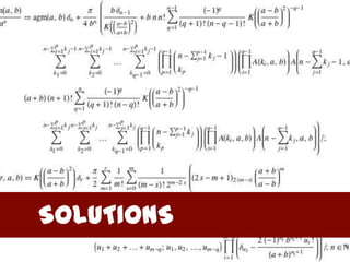 SOLUTIONS
 