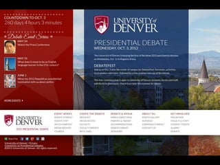 How a University Web Team Brought a Presidential Debate to Life
