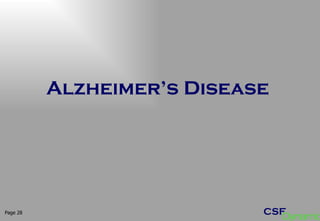 Alzheimer’s Disease Page  