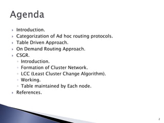CSGR(cluster switch gateway routing) Slide 2