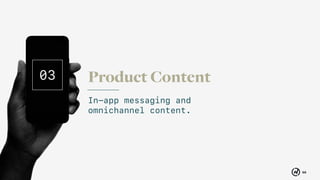 66
Product Content03
In-app messaging and
omnichannel content.
 
